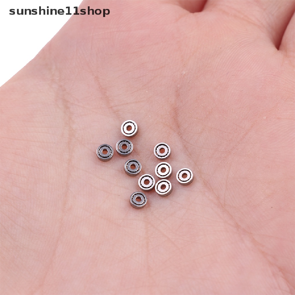 Sho 10pcs 68111 * 3 * 1mm Bantalan Terlindung Dalam Alur Bola Bearing Miniatur N