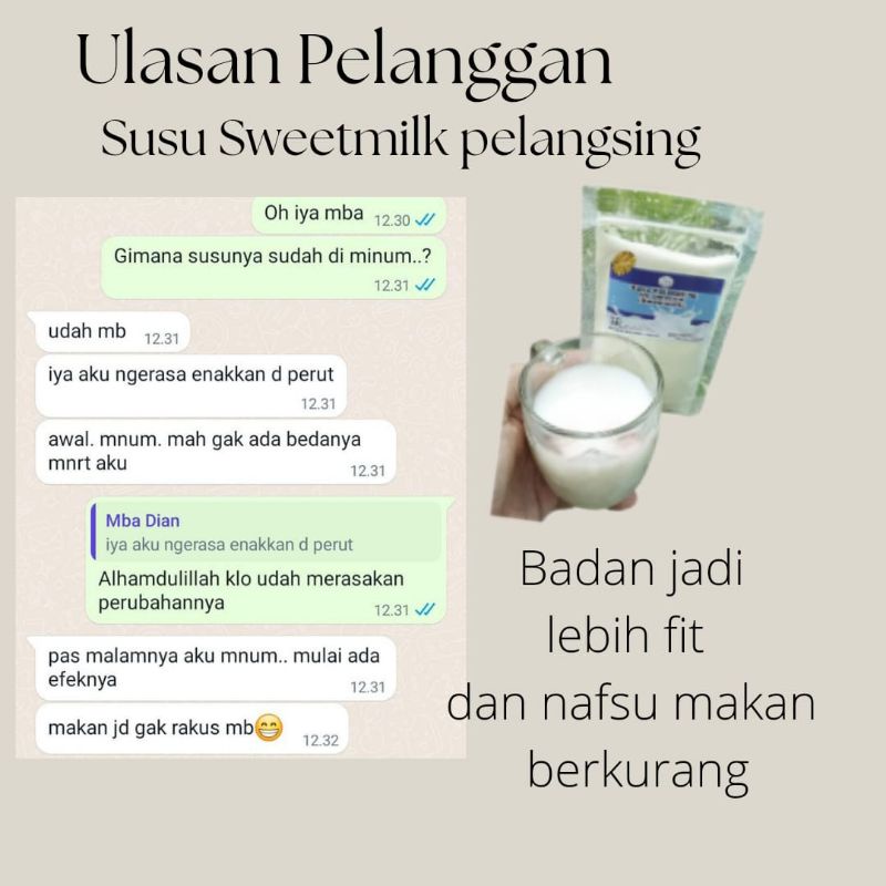 

Sweetmilk Susu pelangsing 60gr paling ampuh