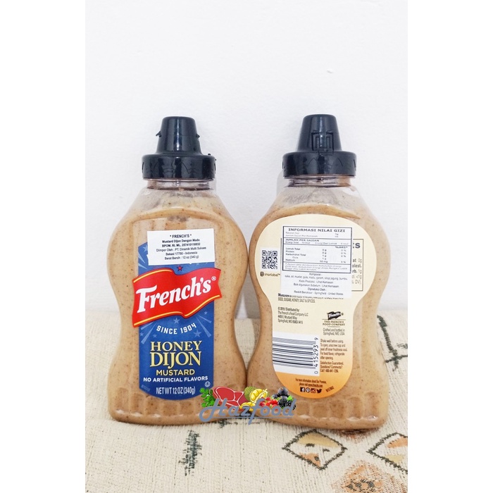 French's Squeeze Honey Dijon Mustard 12 oz 340 gram/French's Mustard