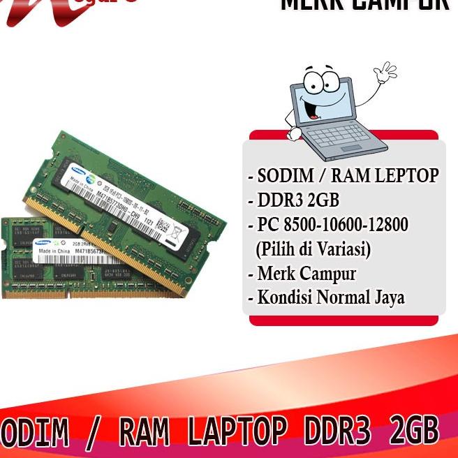 TerbaruSODIM Ram Laptop DDR3 2Gb°