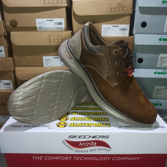 Terlaris Skechers Arch Fit Darlo Yorba 204489-Cdb Sepatu Kerja Loafer Pria Ori