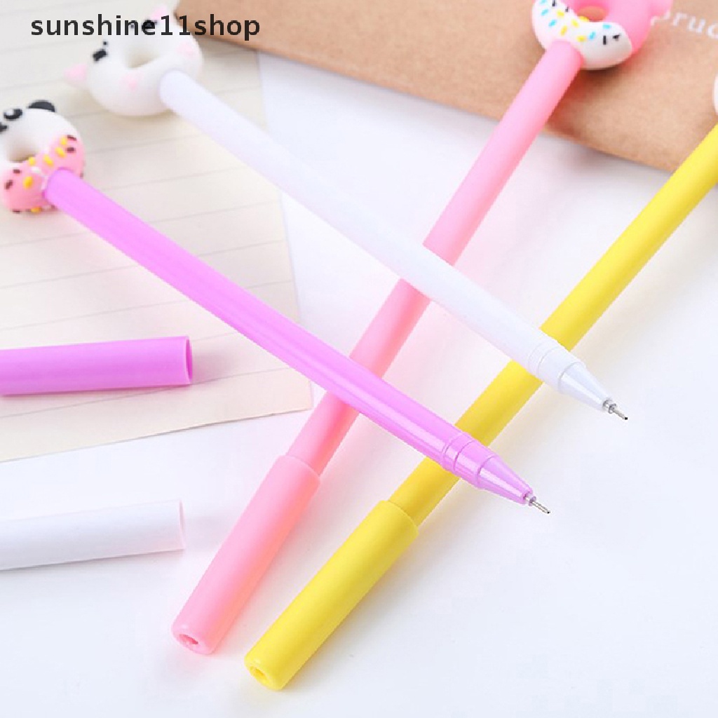 Sho Alat Tulis Donat Lucu Hewan Sekolah Kantor Kawaii Perlengkapan Kreatif Stationery Manis Indah Pretty Gel Pulpen N