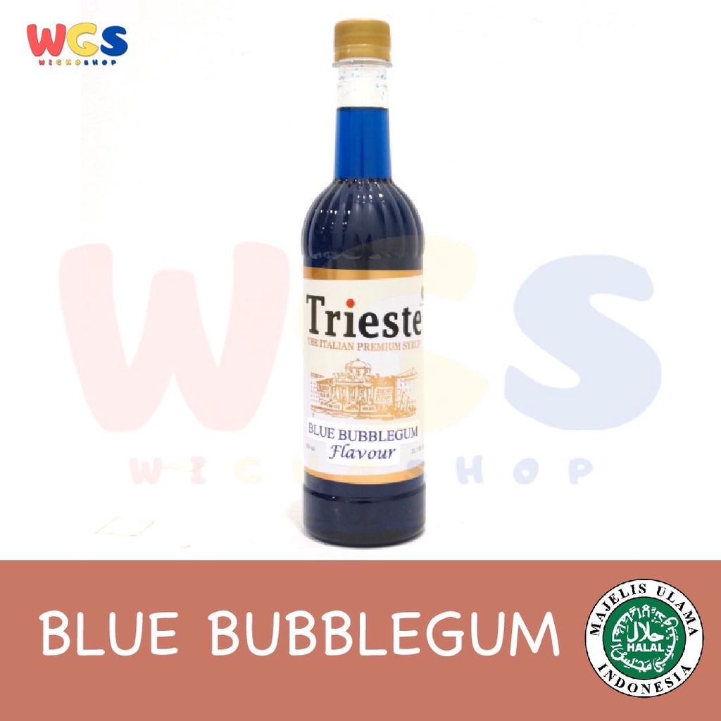 Trieste Premium Syrup Blue Bubble Gum Flavoured 650 ml - Bubblegum Syrup