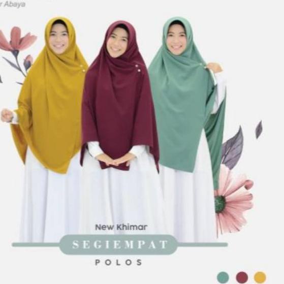 ✺ Segi empat polos [cm] / Kerudung segi empat polos / Hijab Hayuri 100% ☪