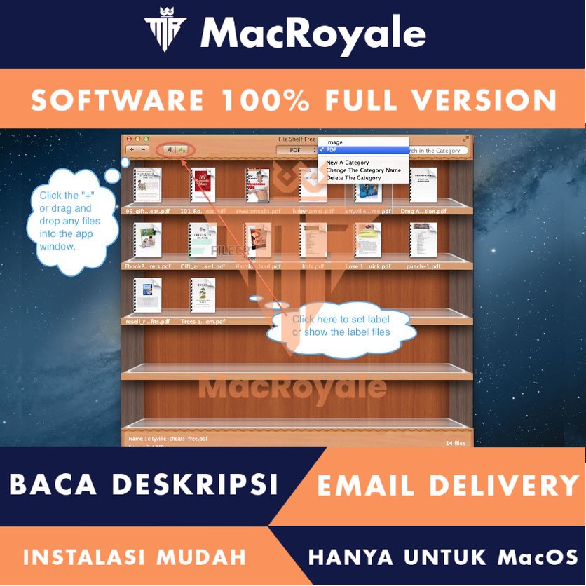 [MacOS] Bookshelf Library Full Version Lifetime Full Garansi