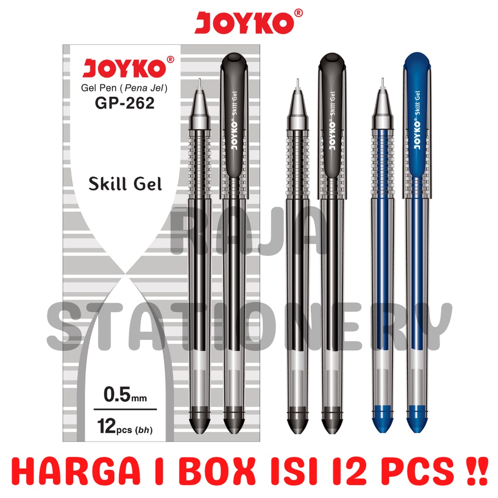 

JOYKO GEL PEN SKILL GEL 0.5 PENA PEN PULPEN JOYKO JEL GP-262 [12PCS]