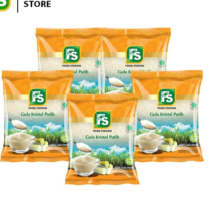 

➻ Food Station -FS Gula Pasir Premium 5 Pcs @1 Kg ←