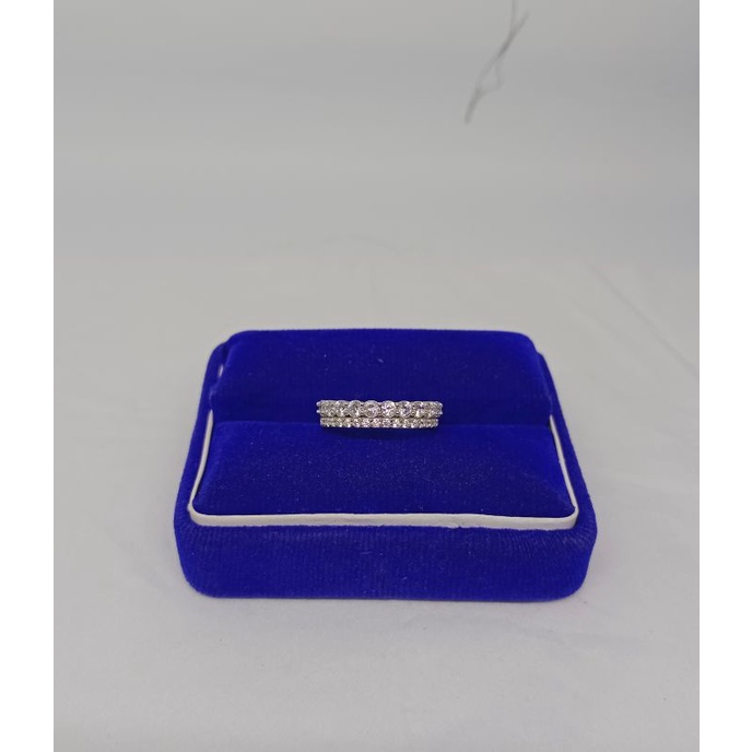 cincin listring mp 2 brs mp kecil &amp; sedang/perak asli silver 925 lapis emas/perhiasan fashion wanita terbaru