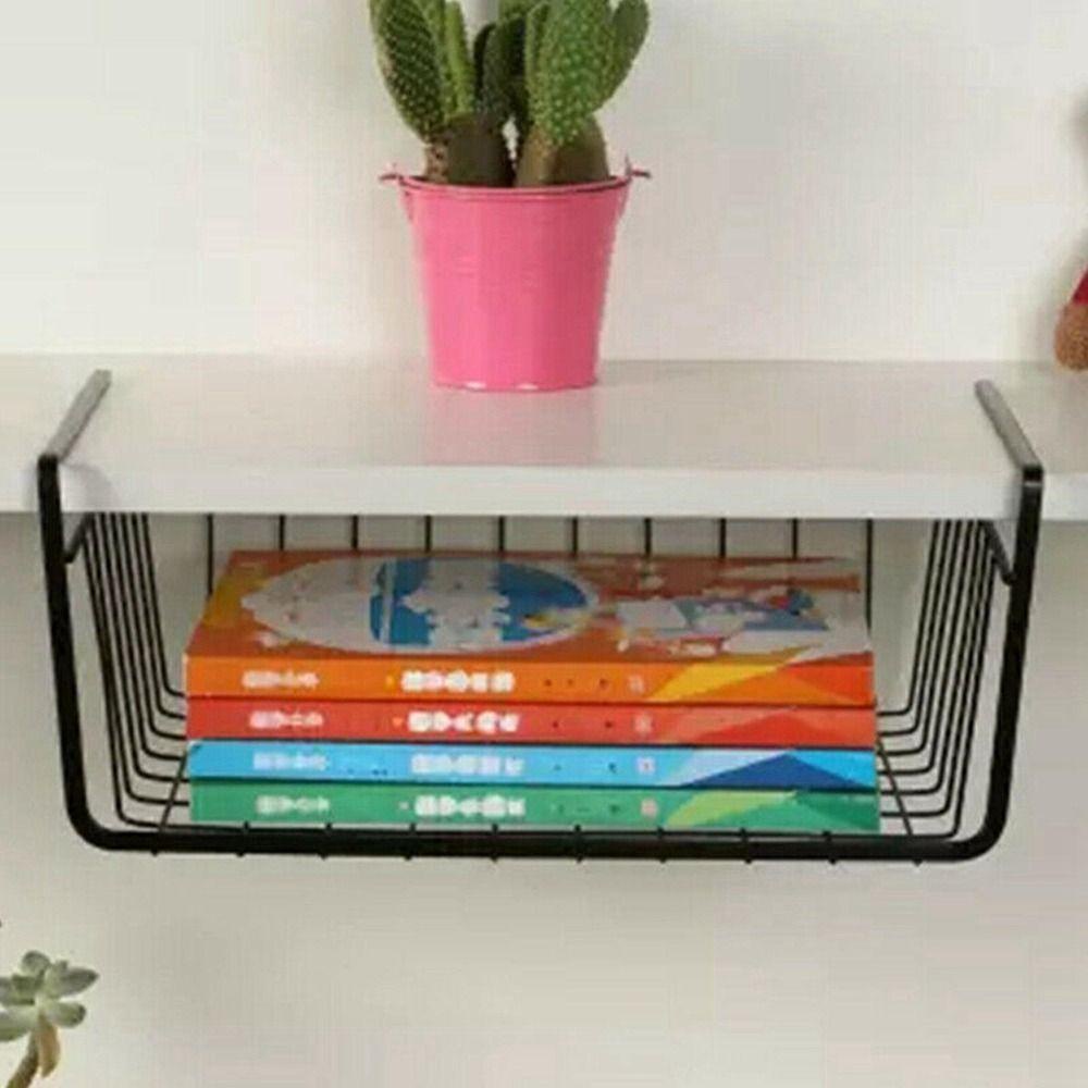 [Elegan] Keranjang Penyimpanan Besi Tahan Lama Tempat Lemari Pakaian Dapur Serba Serbi Organizer Rak Meja Kabinet Rak Penyimpanan