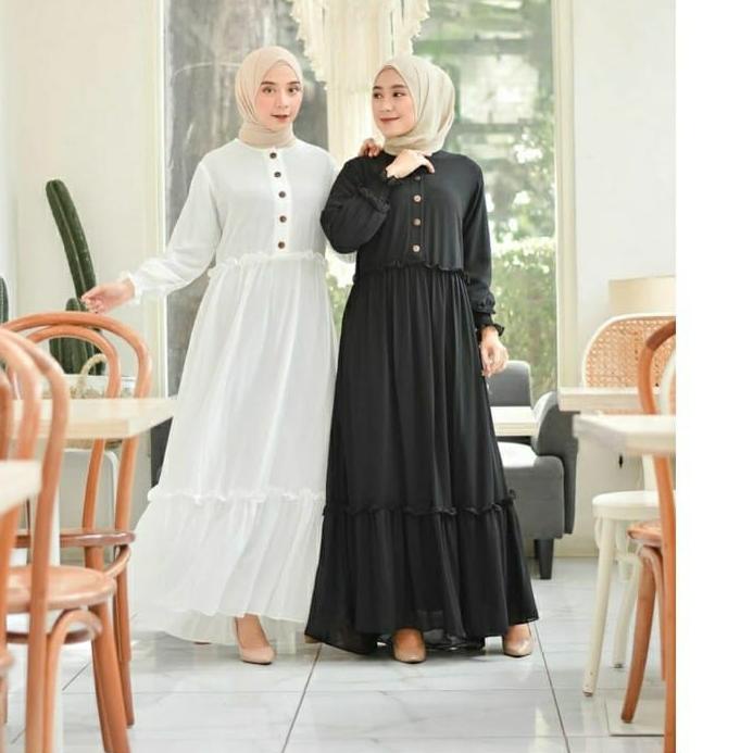 ☈ GAMIS CHIKA REMPEL BUSUI Gamis Polos gamis Malaysia | GAMIS CHIKA REMPEL DAILY BUSUI DRESS MUSLIM 