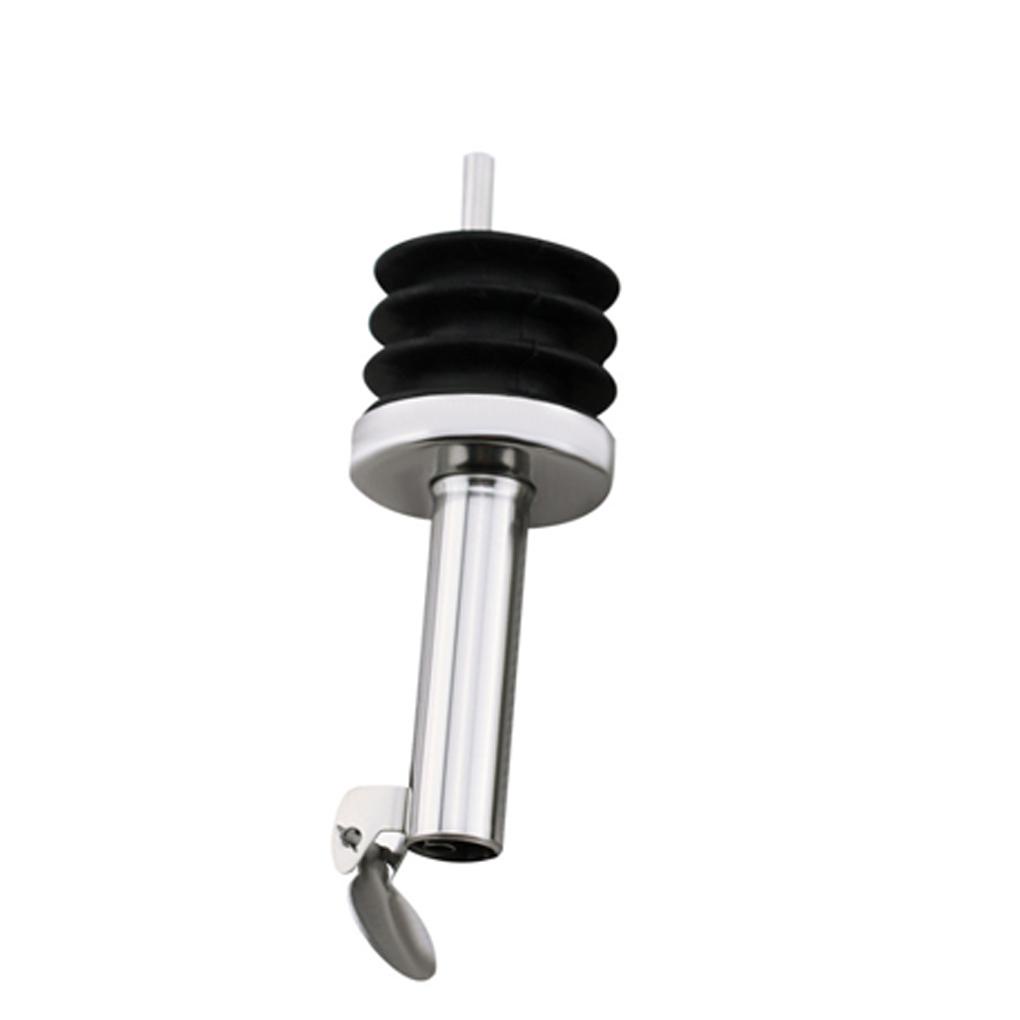 Wine Pourer with Cover Stainless Wine Olive Pourer with Cover Botol Cuka Sirup Kopi Stopper