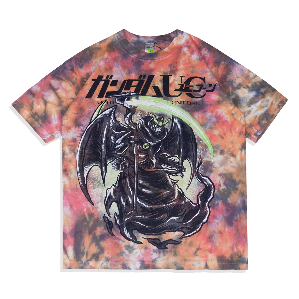 GUNDAM DEVIL ANIME MANGA KAOS OVERSIZE VONSEEY UNISEX TIEDYE