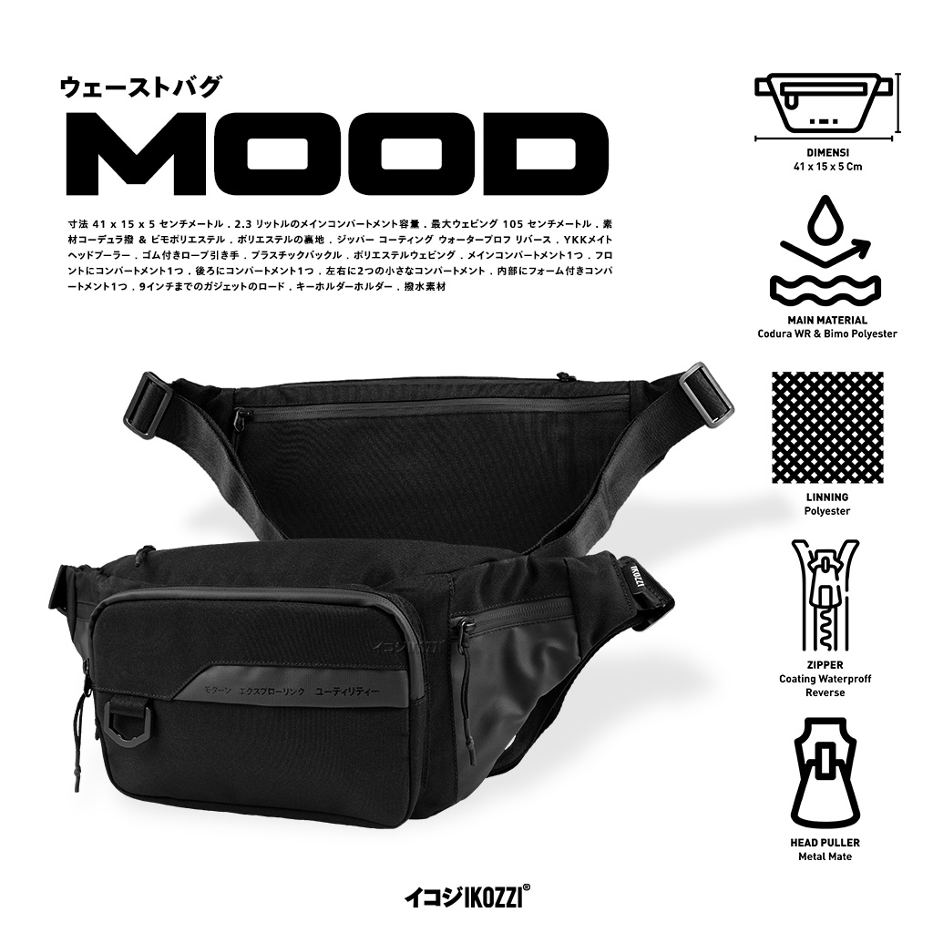 Ikozzi Mood Waist Bag - Tas Selempang