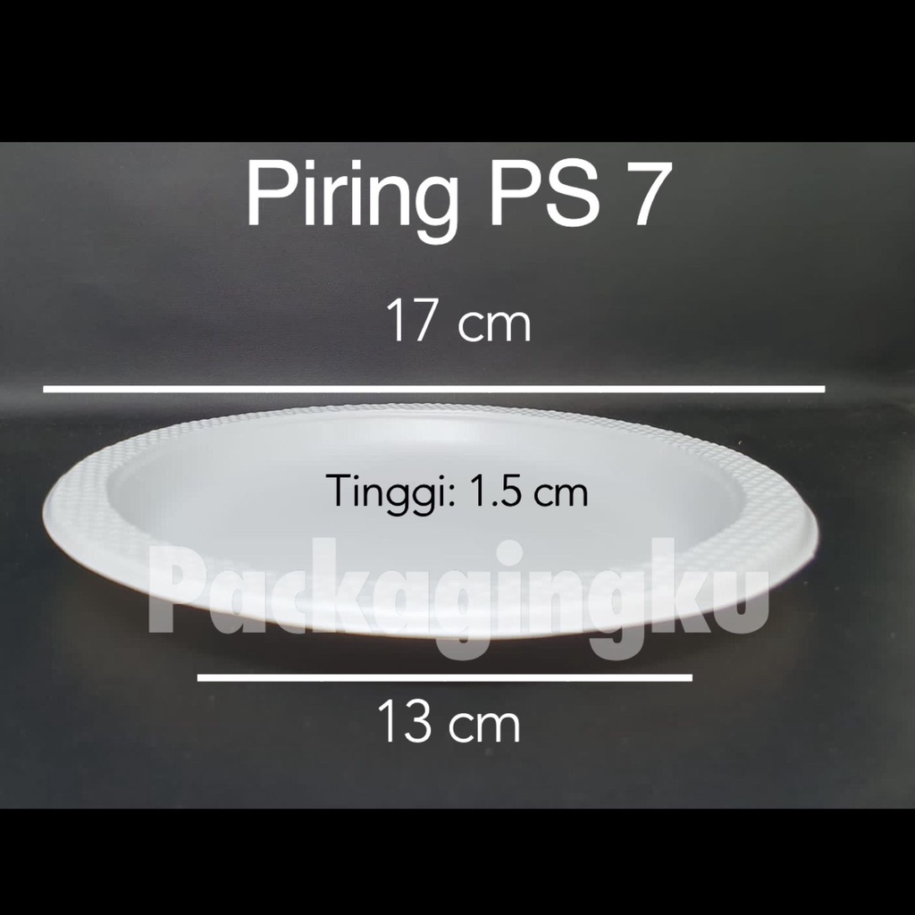 Isi 10PCS Piring Plastik Sekali Pakai Putih Susu Besar Ps 9/ P9 22 cm / Sedang Ps 7/ P7 17 cm / Kecil Ps 6/ P6 14 cm/ Piring Hajatan Acara Kondangan