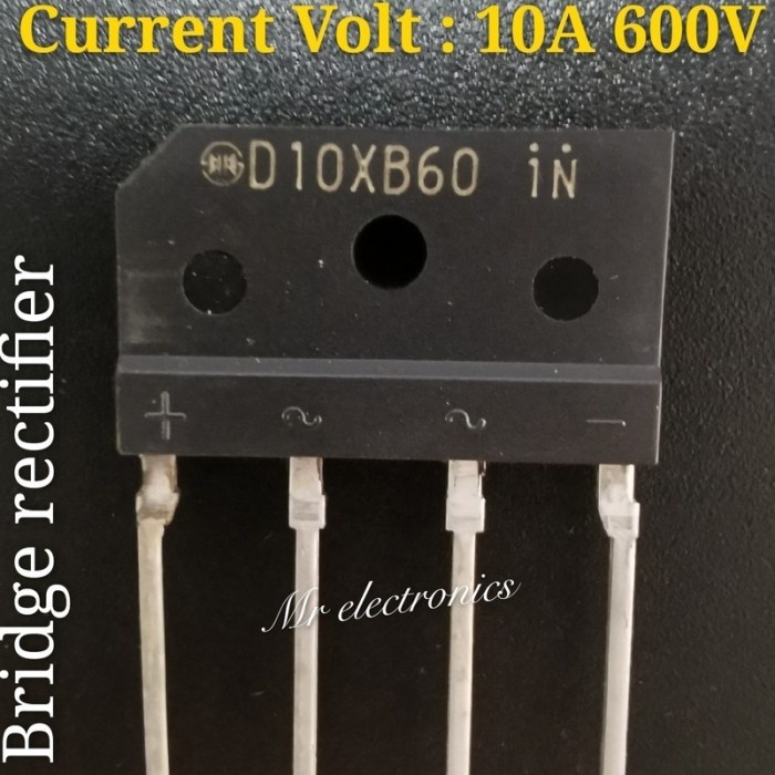 D10XB60 D10X860 D10XB 60 Bridge Rectifier Dioda Sisir 10A 600V Zip-4