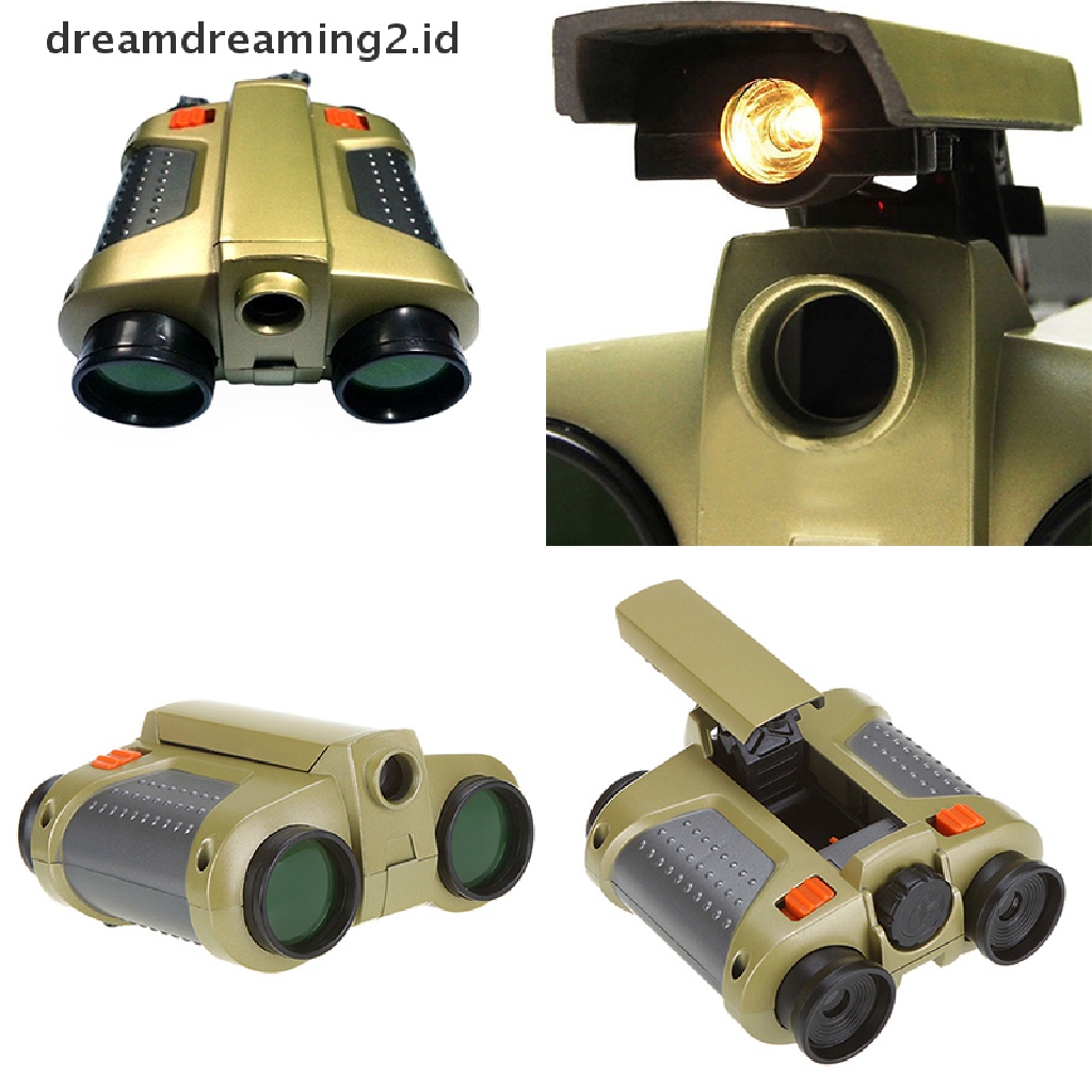 (dream) 4x30mm Night Vision Viewer Pengintai Spy Scope Teropong Pop-up Cahaya Baru.