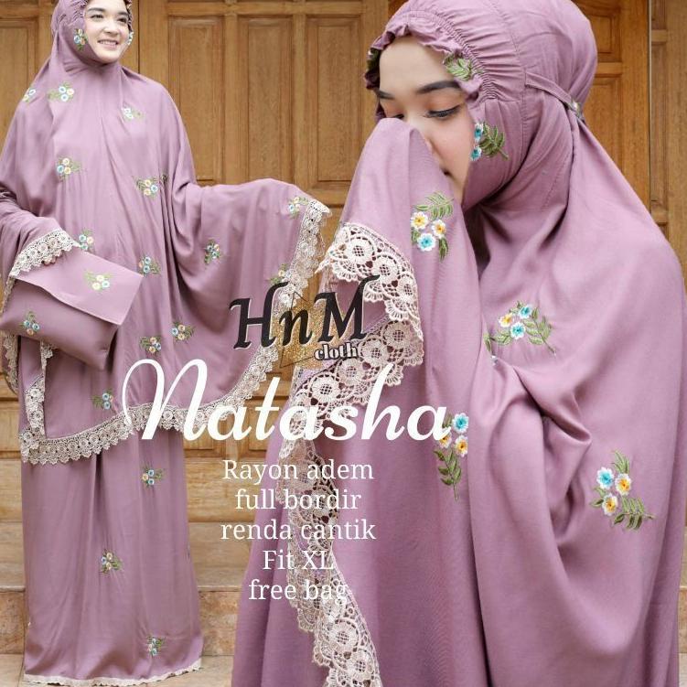 ✺ MUKENA NATASHA/MELATI 2 KATUN RAYON BORDIR PREMIUM ➢