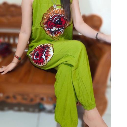 ♔ setelan baju bali barong tank top size M-L-XL-XXL celana panjang ►