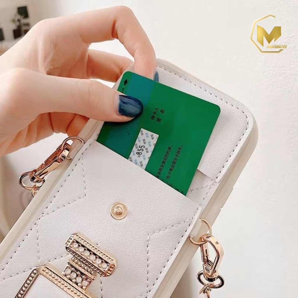 GC06 SOFTCASE TAS TALI RANTAI FOR IPHONE 6 6+ 7 8 SE 2020 7+ 8+ X XR XS MAX 11 12 13 14 PRO MAX MINI MA3964