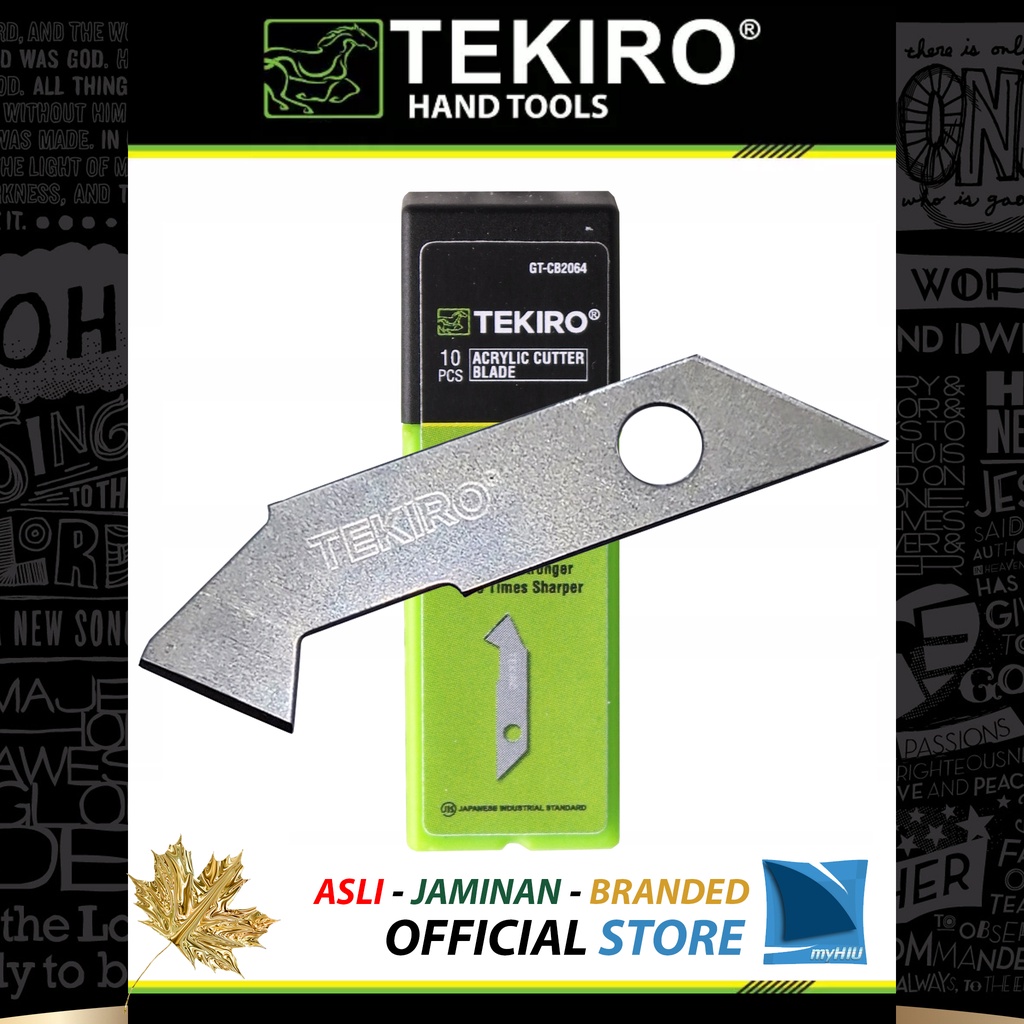 

Isi Pisau Akrilik Khusus Pemotong Acrylic CT2063 @10 pcs SANGAT TAJAM dan KUAT Refill Cutter TEKIRO