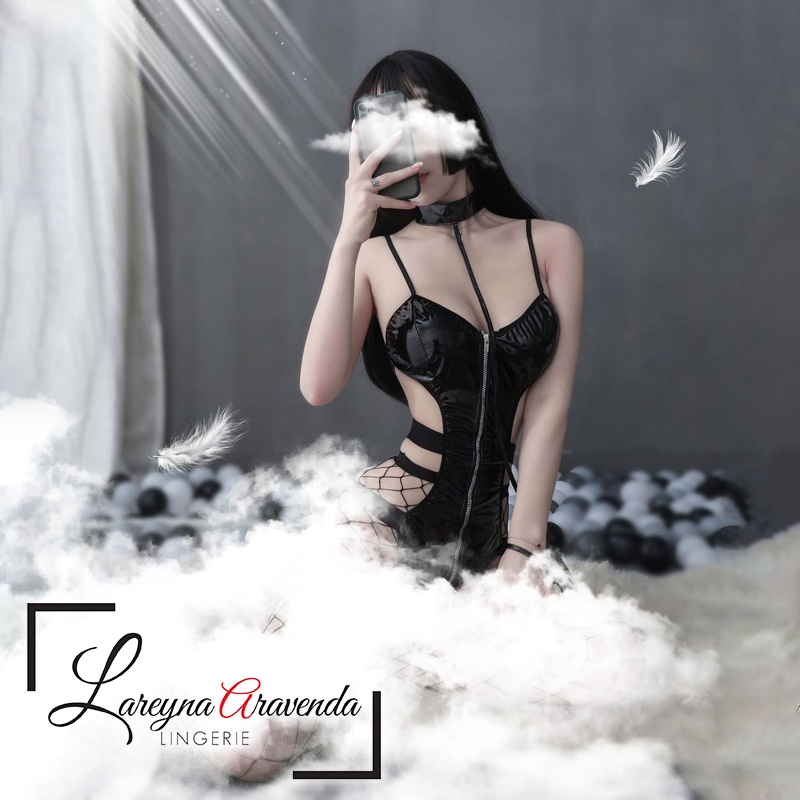 Lareyna Aravenda Set Lingerie Menawan + Tali Tuntun Model Be Yours Forever LG561