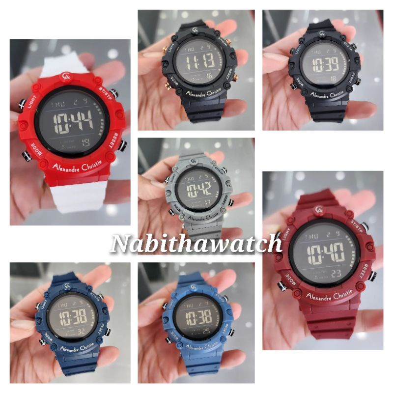 Jam Tangan Pria Alexandre Christie Digi AC9386 New 9386 Original Garansi Resmi
