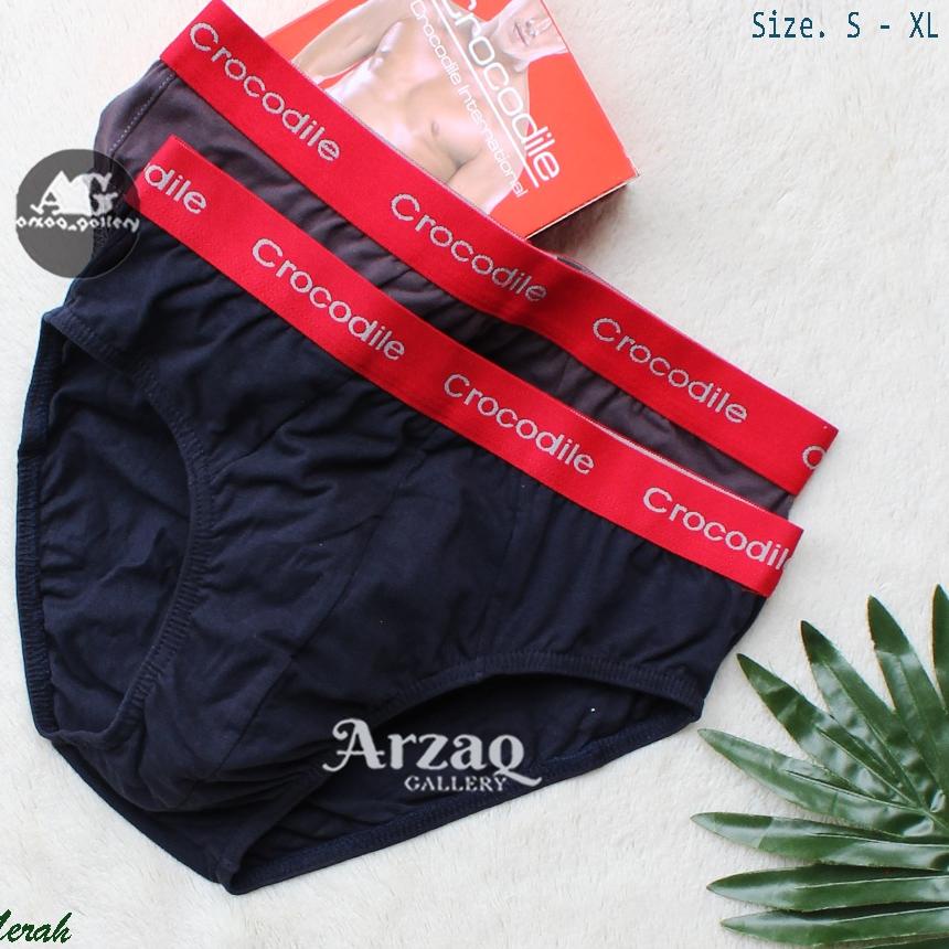 ◊ [ 2 pcs ] Celana Dalam Crocodile MERAH / Celana Dalam Pria / Cd Crocodile / Cd Pria / Crocodile / 
