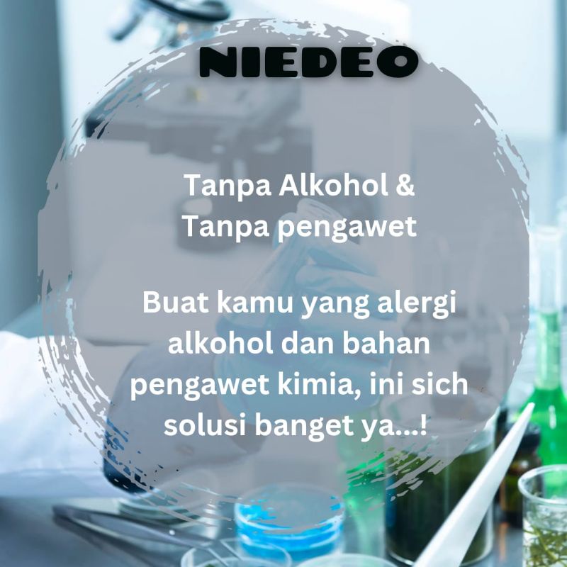 NATURAL DEODORANT SPRAY TAWAS NIEDEO ANTI BAU BADAN BEBAS BAU KERINGAT