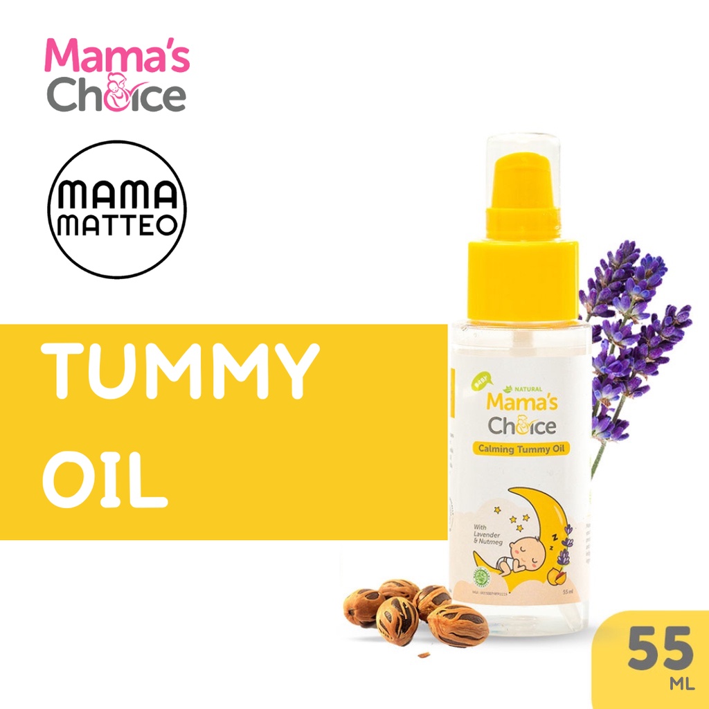 MAMA'S CHOICE Baby Calming Tummy Oil 55ml / Mamas Choice Minyak Telon Oil Bayi &amp; Anak / Bantu Mengurangi Gejala Kolik  / BANDUNG