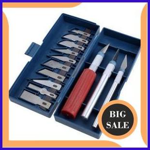 

suku cadang 13pcs cutter set / hobby art knife DIY / Pen cutter carving sculpting blade /