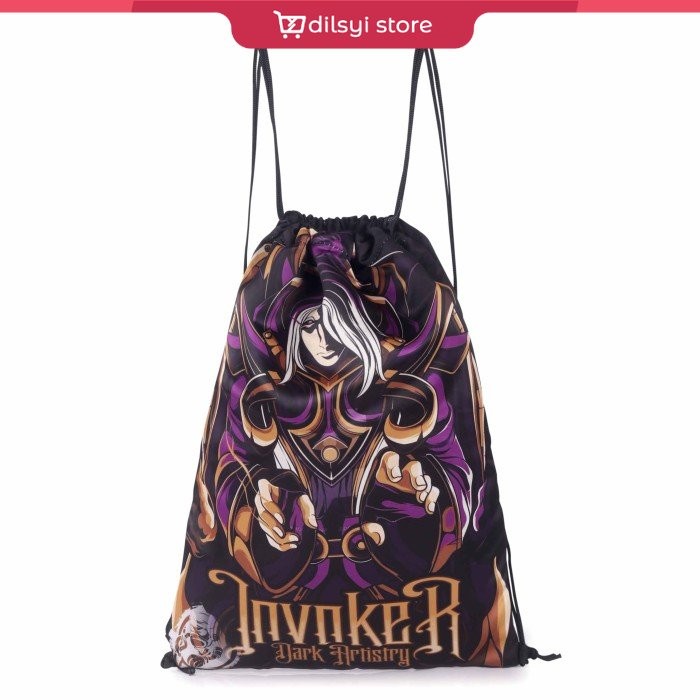 Tas serut / tas olahraga / string bag printing Invoker Dark Artistry