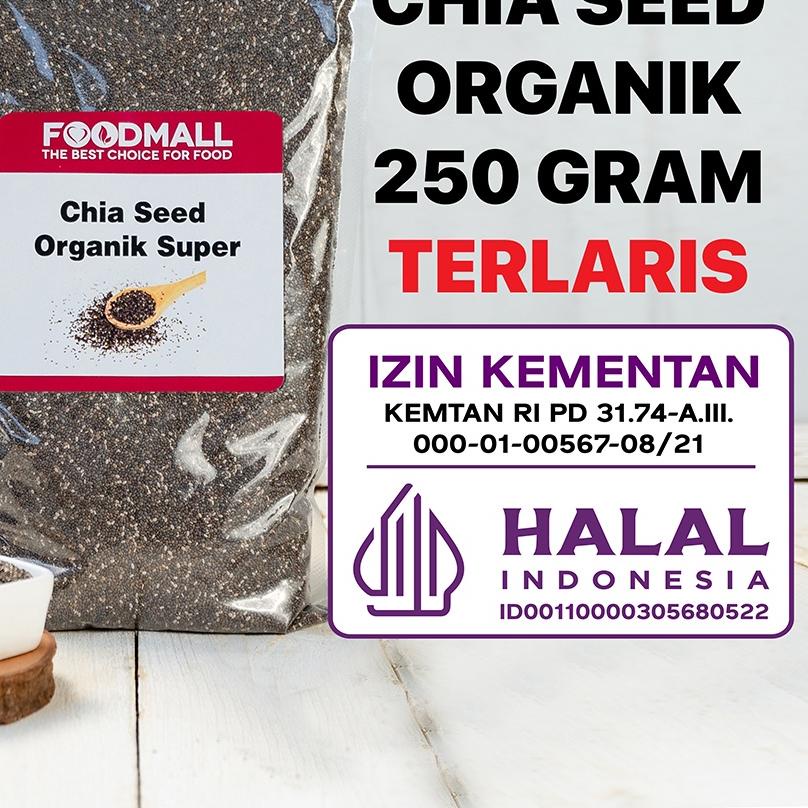 

❄ Organic Chia Seed 250 GRAM / Organik HALAL ♪