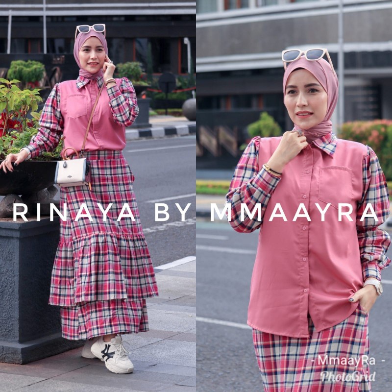 RINAYA 5 by (Setelan rok blus, Setelan kasual rok dan blus, Setelan kasual rok, Setelan blus, Blus s