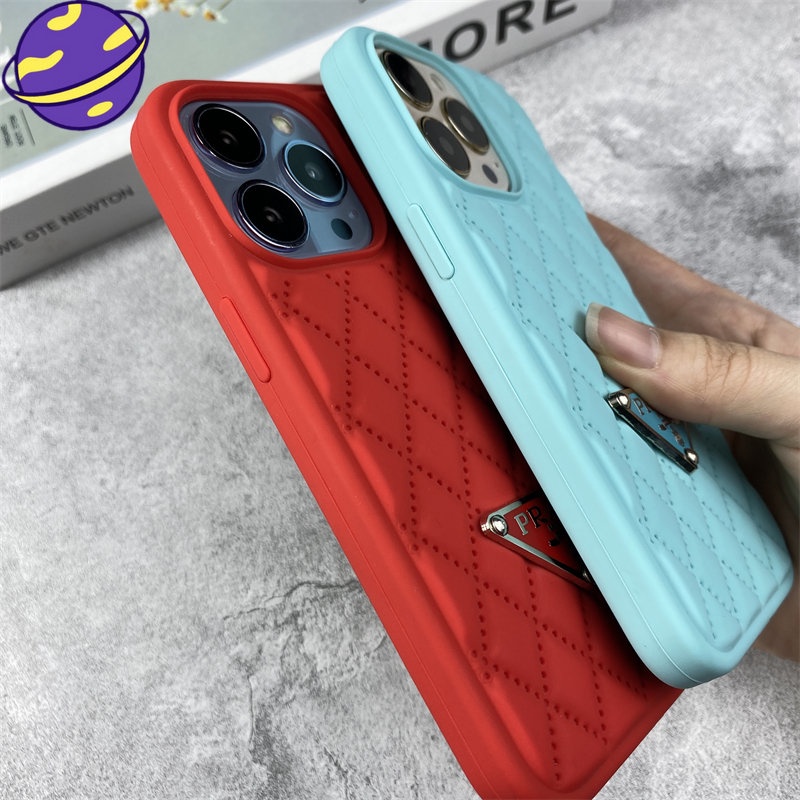 IPHONE [23Baru] Casing Ponsel Logo Fashion Untuk Iphone14 13 12 11 Pro XS MAX XR Luxury 14Plus Silicone Case