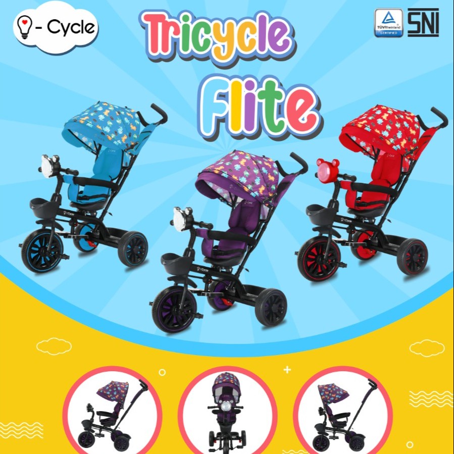 I-CYCLE TC-1907 Flite - Tricycle Stroller Anak