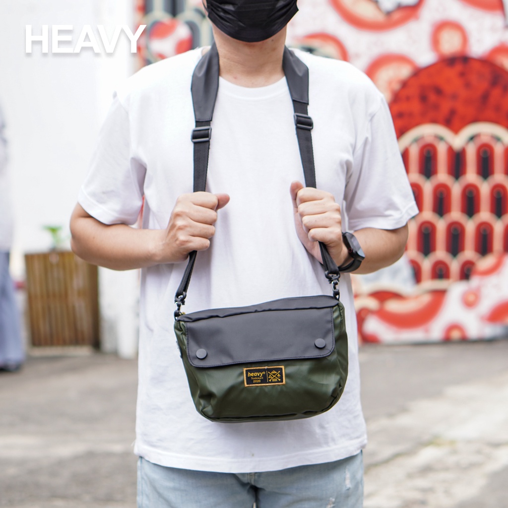 Heavy | Argle Tas Selempang Pria Premium Waterproof - Slingbag Heavy Water Repellent