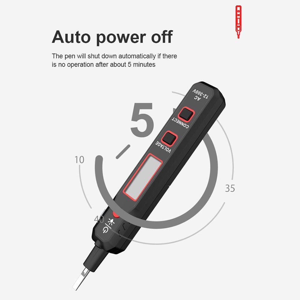 Lanfy Detektor Tegangan Listrik Test Pensil Dengan Senter Digital Tester Sirkuit Tester Indikator Tegangan Multimeter Digital Voltage Tester