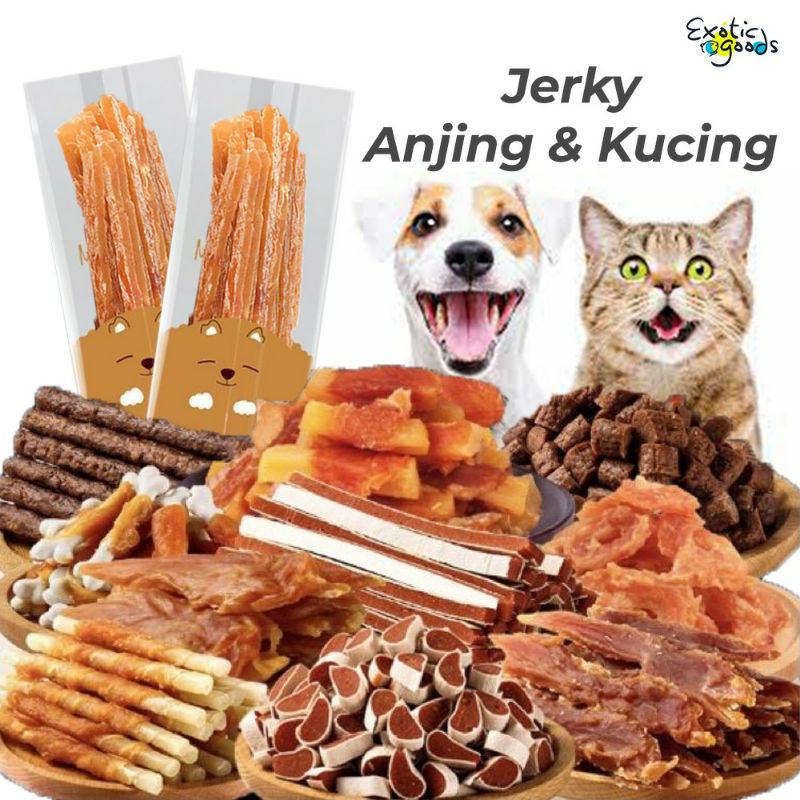 PET JERKY SNACK ANJING SNACK KUCING JERKY ANJING JERKY KUCING CEMILAN ANJING CEMILAN KUCING SNACK