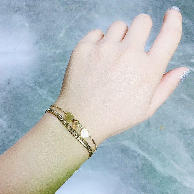 Gelang Tali Tangan Multilayer Bahan Titanium Steel Anti Pudar