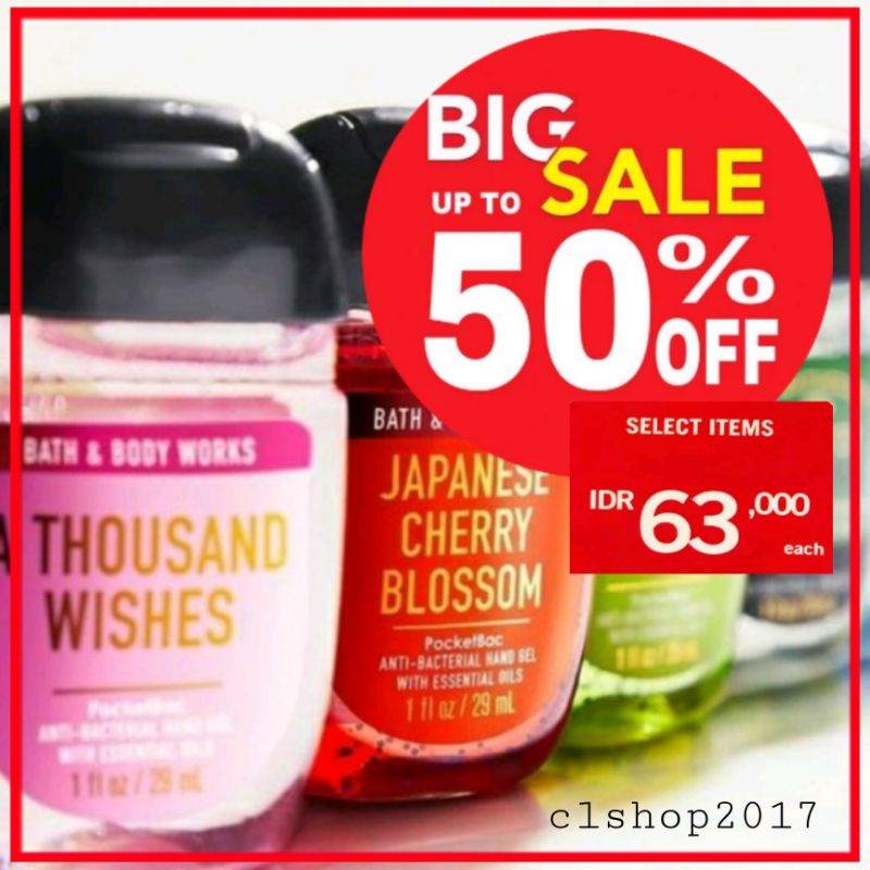 ON SALE!❤BBW POCKETBAC ANTI BACTERIAL HAND SPRAY ANTISEPTIK HAND SANITIZER HAND GEL 29 ML BATH &amp; BODY WORKS MIX EUCALYPTUS SPEARMINT GINGHAM WARM VANILLA SUGAR JAPANESE CHERRY BLOSSOM A THOUSAND WISHES PURE WONDER IN THE STARS SNOWY PEACH BERRY