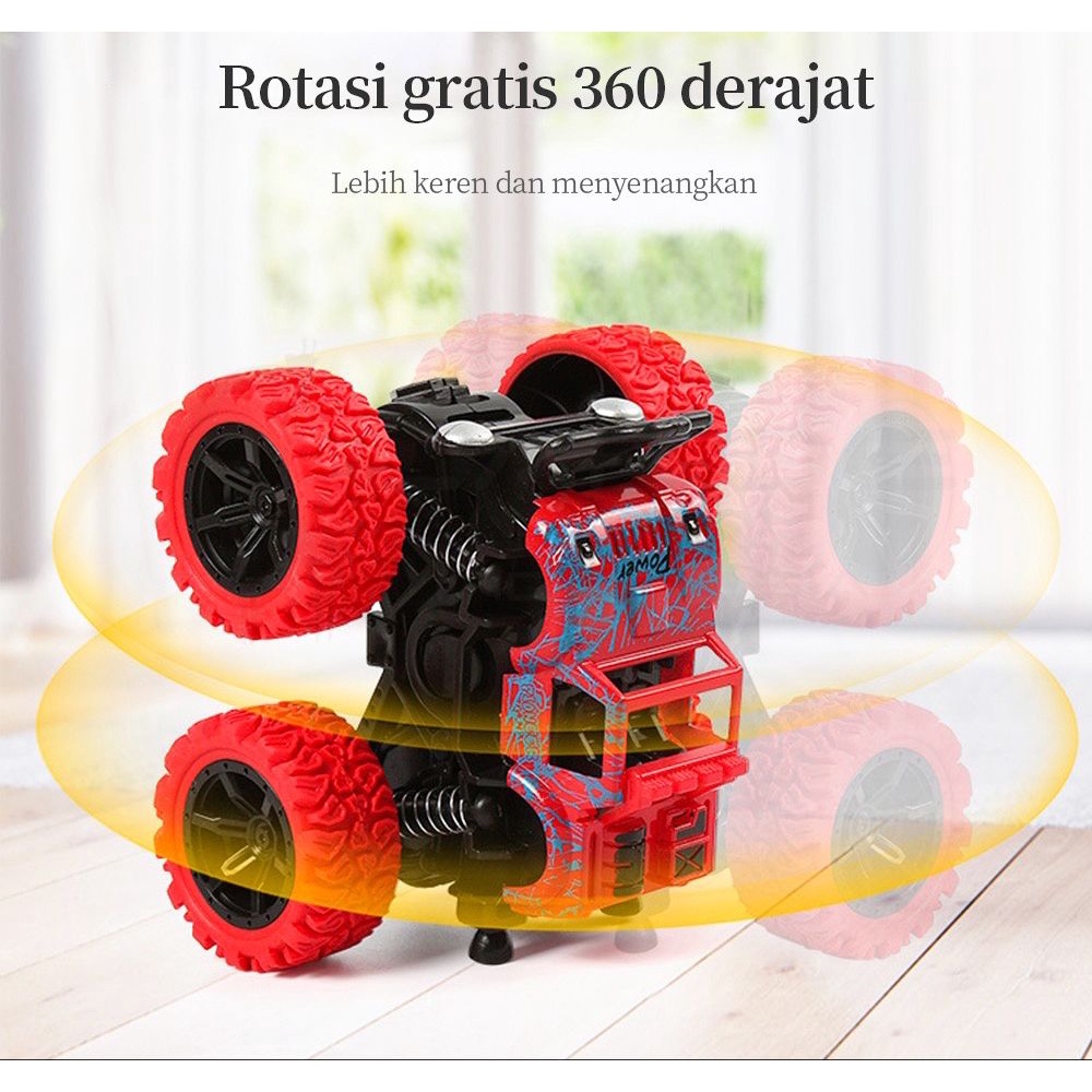 1234OS - Mainan Mobil Anak Monster Zap Jip Off Road 4 Drive Inertial Bigfoot.