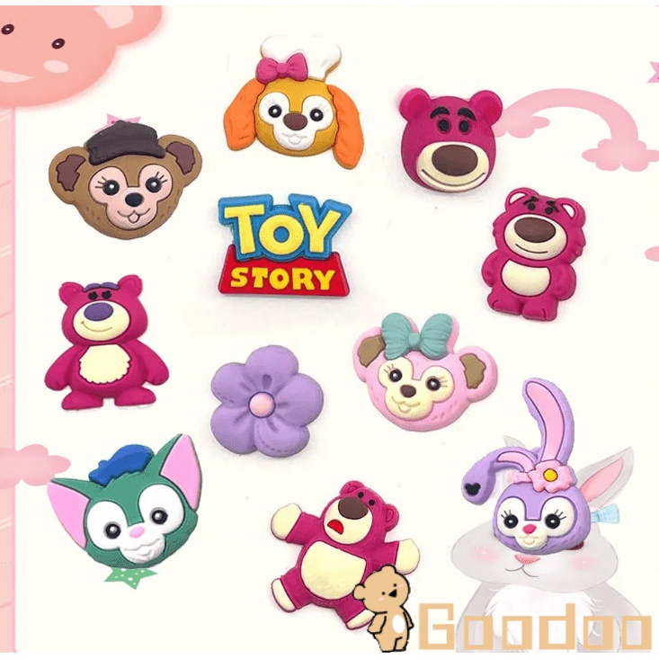 1pcs Shoe Charms Sepatu Desain Kartun Lucu Anime Marvel Lotso StellaLou Crocs Pin Jibbitz Dapat Dilepas Untuk Shoes Buckle  Dekorasi Accessories-Doo