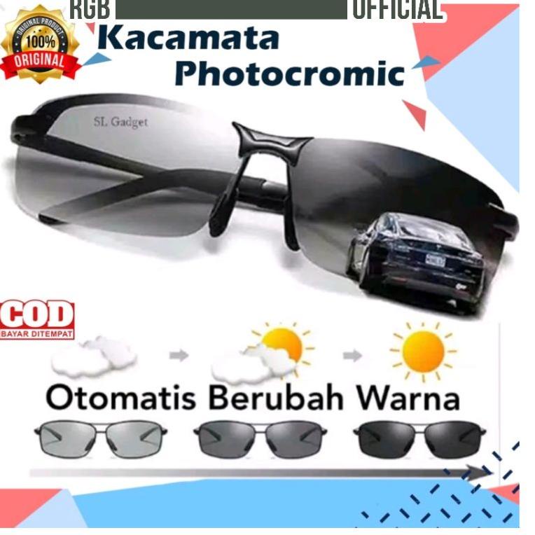Miliki Kacamata Photocromic Pria Polaris Polarized Kekinian Anti Radiasi potocromic Antiradiasi Hita