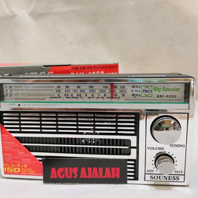 ➢ ✅speaker Radio internasional /souness 4250 radio AM FM SW 2/radio internasional/radio portable // 