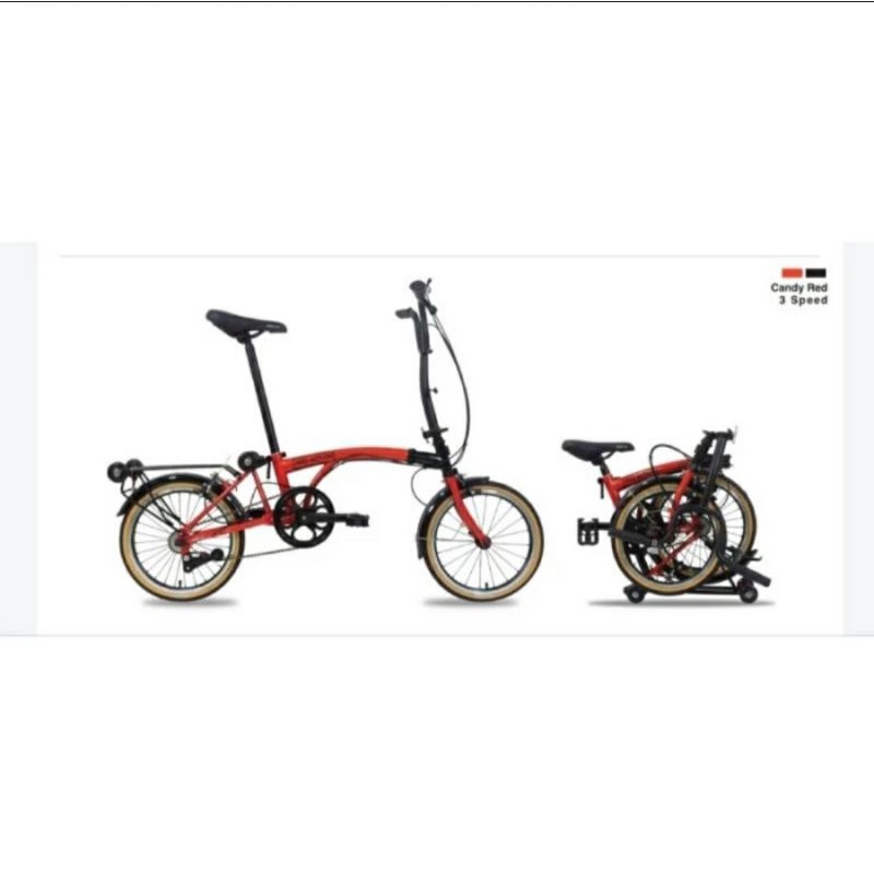 Sepeda Lipat 16 inch Pro Action Parrot 5 speed original