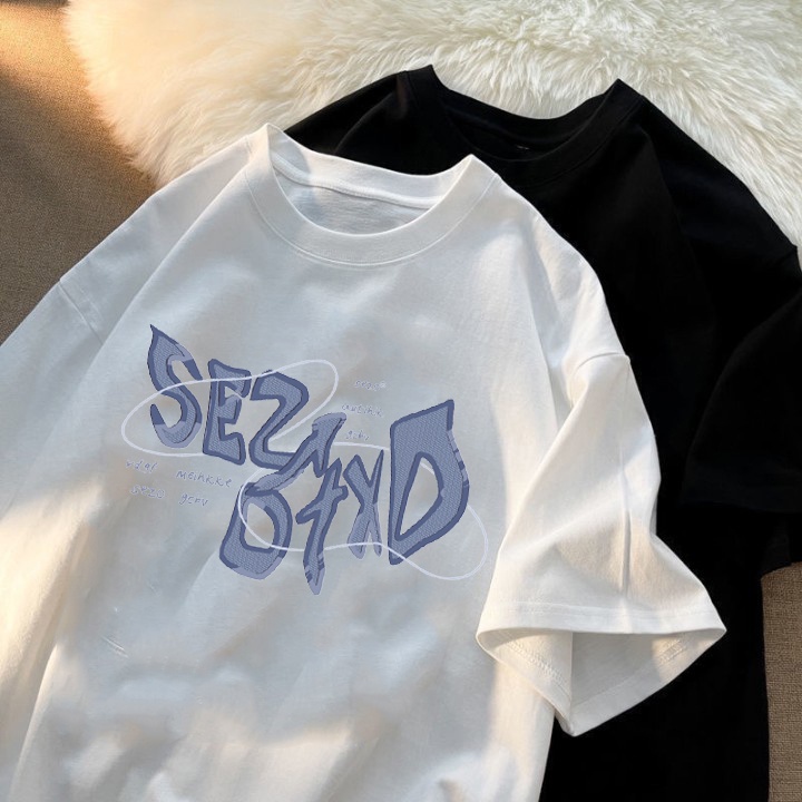 RDGF official shop  2023 versi Korea baru  kemeja leher bulat