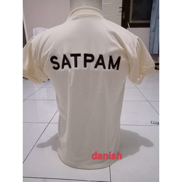 KAOS PENDEK SATPAM TERBARU BORDIR