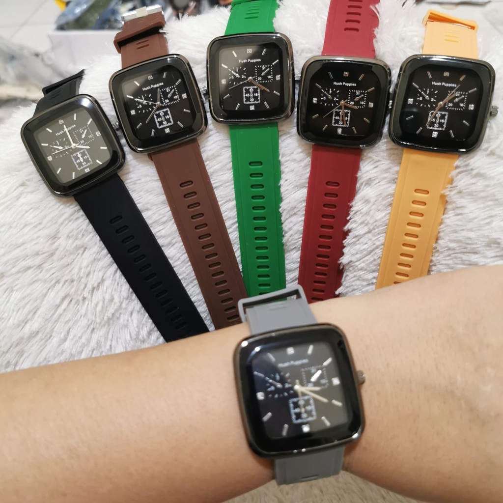 #COD Jam Tangan Wanita Hush puppies  Chrono Variasi Bisa Bayar Di Tempat - Real pict