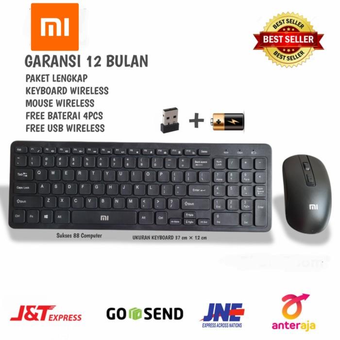 PAKET KEYBORD WIRELESS + MOUSE WIRELESS COMBO SET GKM901 TERMURAH