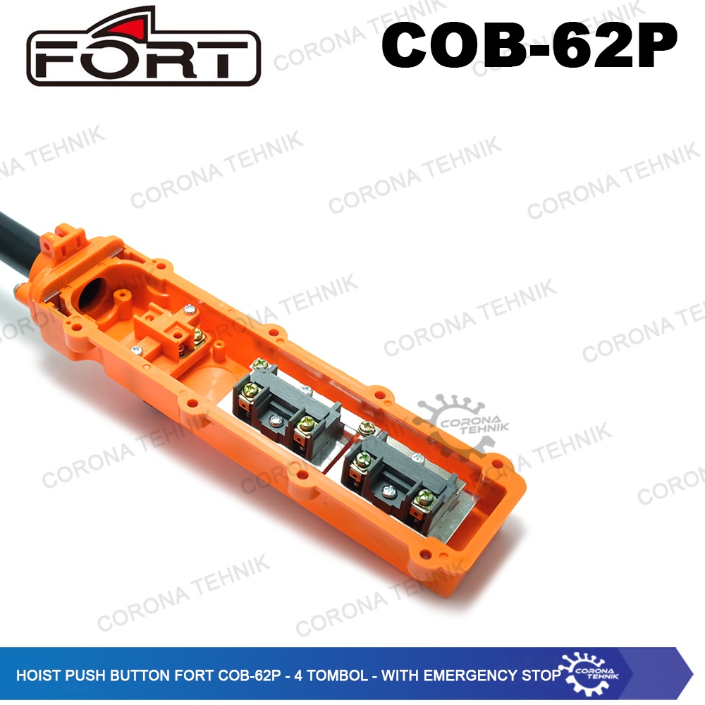 COB-62P - 4 Tombol - With Emergency Stop Hoist Push Button Fort